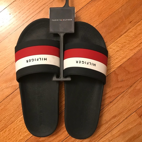 tommy hilfiger men's earthy slide sandal